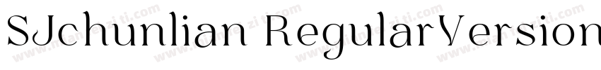SJchunlian RegularVersion字体转换